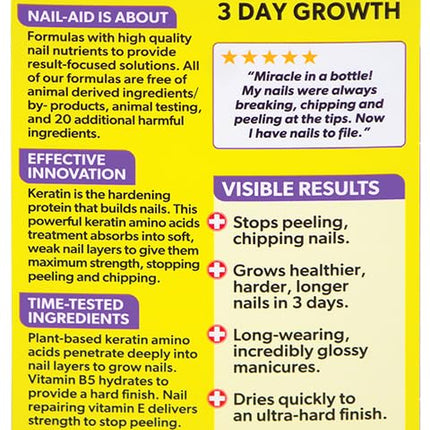 Keratin 3 Day Growth Nail Strengthener