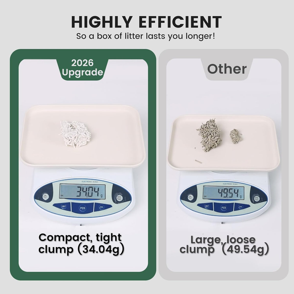 Natural Tofu Cat Litter with Green Tea Extract - [2026] Fast Absorbing & Strong Clumping, Low Dust Cat - photo 5