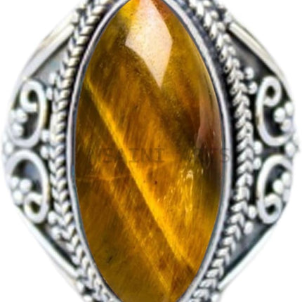 Solid 925 Sterling Silver Ring For Women & Girls, Mystic Quartz Ring Gemstone Unique Handcrafted Ring