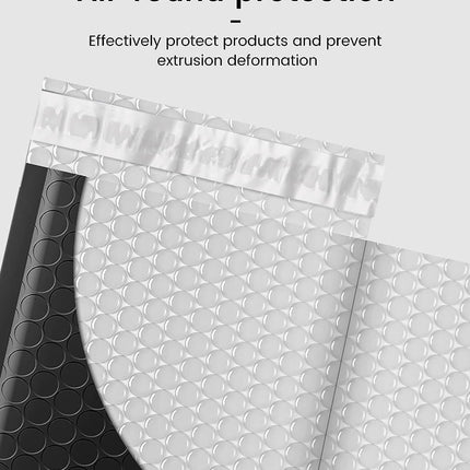 GSSUSA Black Bubble Mailers 4x8 Inches 50 Pack, Usable Size 4X7" Bubble Envelopes for Small Business, Padded Envelope, Shipping Mailers, Packaging Bags, Mailing Envelopes, Shipping Supplies
