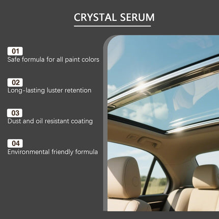100ML PTZ Crystal Serum – Advanced Graphene Ceramic Coating for Cars,9H Graphene Coating for Auto Car Detailing (1PCS)