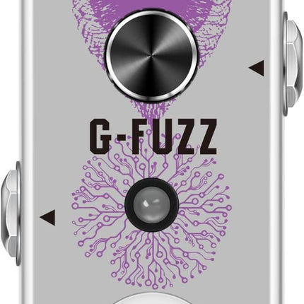 Amuzik Classic Guitar Pedals Analog Fuzz Effect Pedal Vintage G-Fuzz Effect Pedal For Electric Guitar Bass with True Bypass