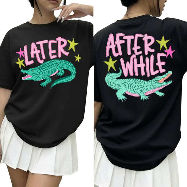 Later Gator T-Shirt, After While Crocodile Shirt, Funny Alligator Sweatshirt, Southern Saying Gift - photo 2