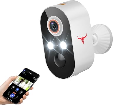 1080P Wireless Outdoor Dome Security Camera with AI Human Detection