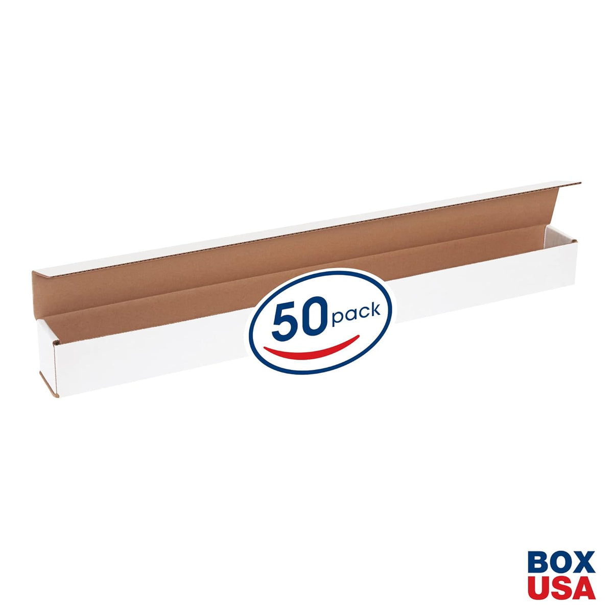 24 x 2 x 2 in White Corrugated Mailers, Pack of 50 - photo 2