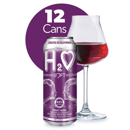 0.0% Alcohol Pinot Noir | Non-Alcoholic Wine Alternative, Made in Sonoma | Low Calorie, No Sugar Added | Backed by Science | 12 x 12 fl oz Cans