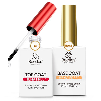 Set de 2 Pcs 15ml Top Coat y Base Coat en Gel Sin Limpieza