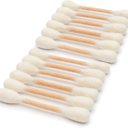 Glaciart One Swabs Cat Toys with Catnip - 12 Pk | Durable for Chew, Cute Cat Toys Interactive Kitty for Boredom, Exercise, & Play | Filled w/Organic Catnip for Anxiety & as Digestive Aid | Gift Idea