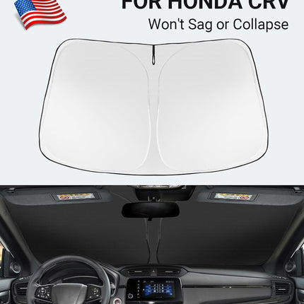 Proadsy 2026 Upgrade Front Windshield Sun Shade Foldable Sunshade Protector Custom Fit 2017-2022 CRV SUV LX EX EX-L EX-L Navi Touring Accessories