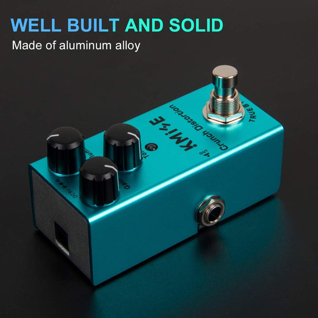 Crunch Distortion Electric Guitar Effects Pedal Mini Single Type DC 9V True Bypass