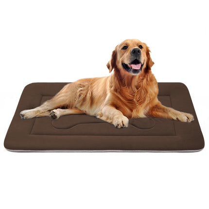 Cama suave para perro grande, almohadilla para jaula de perro de 42 in, base antideslizante, colchón lavable para dormir perros, camas para mascotas, camas para gatos, almohadillas para perreras