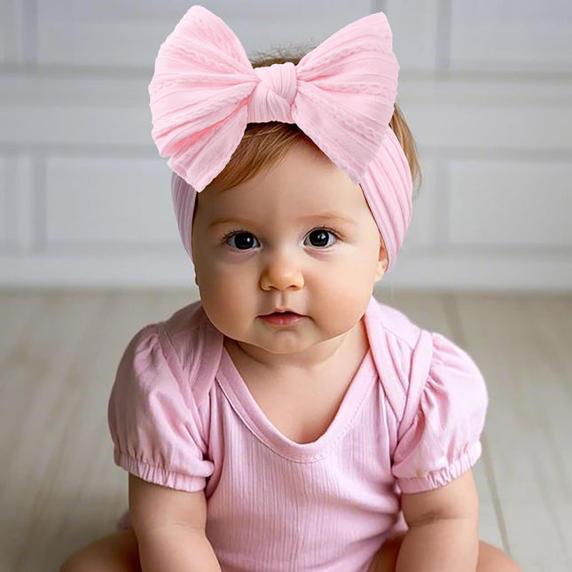 Handmade Baby Girls Headbands Soft Stretchy Nylon Hair Bands Hair