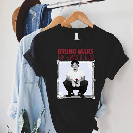Handmade The Romantic Tour 2026 T-Shirt, Bruno Concert Merch Best Friend Matching Shirt, Concert Lover Gift Multicolor Women Men Kids