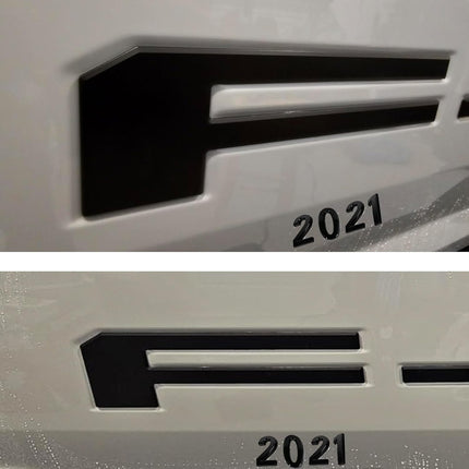 Tailgate Insert Letters Compatible with f150 2021 2022 2023 2024 2025 2026 3D Emblems with Strong Adhesive 251206da1 Matte Black