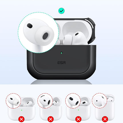 ESR for AirPods Pro 3 Case, Compatible with AirPods Pro Case 3rd Generation (2025), Compatible with MagSafe, Full Drop Protection Cover with Lanyard, Black