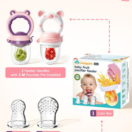 Baby Solids/Frozen Fruit Feeder Pacifier, Infant Teether Toy 4M+, BPA-Free Silicone Pouch & Nipple - photo 7