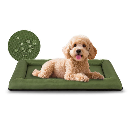 Tapete para jaula de perro para jaula de 36 inch, tapete resistente al agua de oxford ripstop 900D para perros grandes de hasta 70 lbs, cama para exteriores fácil de limpiar para auto, camping y viaje, gris