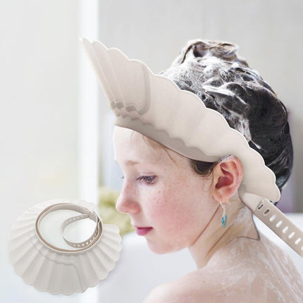 Baby Shower Cap Shield, Bathing Cap Bath Hat Bathing Safe Silicone Protection, Soft Adjustable Visor Hat for Protector Head Eye Ear, Christmas Gifts