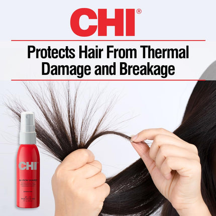 CHI 44 Iron Guard Thermal Protection Spray for Hair, Heat Damage Shield with Ceramic Minerals, Lightweight Styling Spray, Frizz Control & Shine Enhancer, 2 Fl Oz