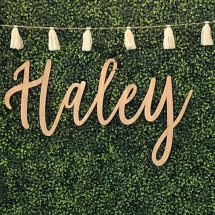 Personalized Wood Sign, Laser Cut. Select Favorite Font, Size and up to 3 Lines per Size. Live Preview.