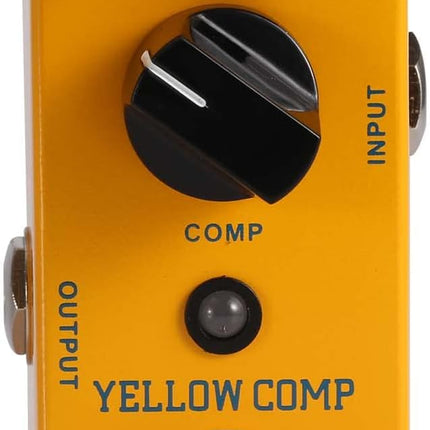Yellow Compressor Guitar and Bass Pedal