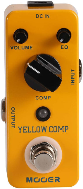 Yellow Compressor Guitar and Bass Pedal