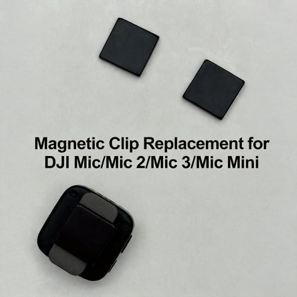 Magnetic Clip Replacement for DJI Mic/Mic 2/Mic 3/Mic Mini, Super Strong Neodymium Magnets, Clothes Mounting Accessories for DJI Mic Transmitter (2 Pack)
