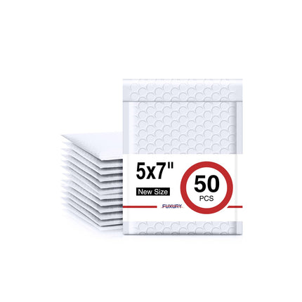 White Bubble Mailers 10.5x16 Inch 25 Pack Self Seal Padded Envelopes