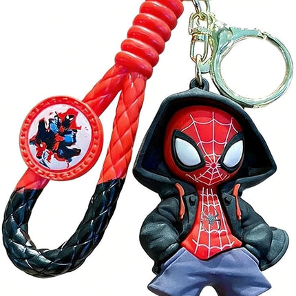 Spider Keychain, Cute Backpack Keychain,Kawaii Key Chain Wristlet Car Charms