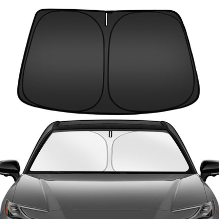 Windshield Sun Shade for Chevy Silverado/GMC Sierra 1500 2500 3500 2019-2025 2026, Custom Fit Foldable Front Window Sunshade Sun Visor Protector, Block UV Rays Keep Your Car Cooler