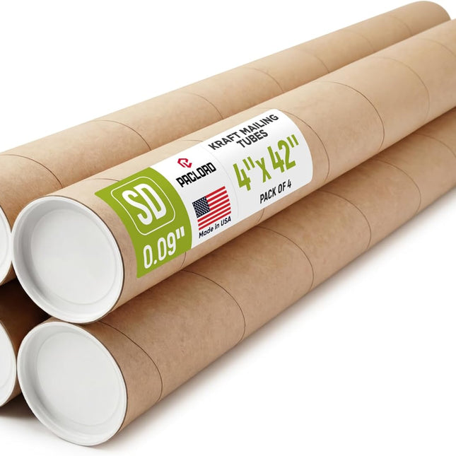 4" x 42" Reinforced Kraft Paper Mailing Tube