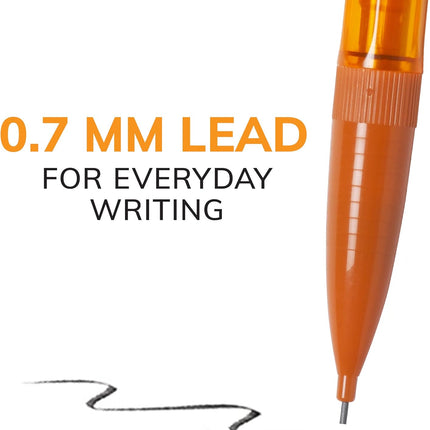 BIC Xtra Smooth Bright Edition Mechanical Pencils, 0.7 mm Medium Point, Refillable and Retractable, 40-Count
