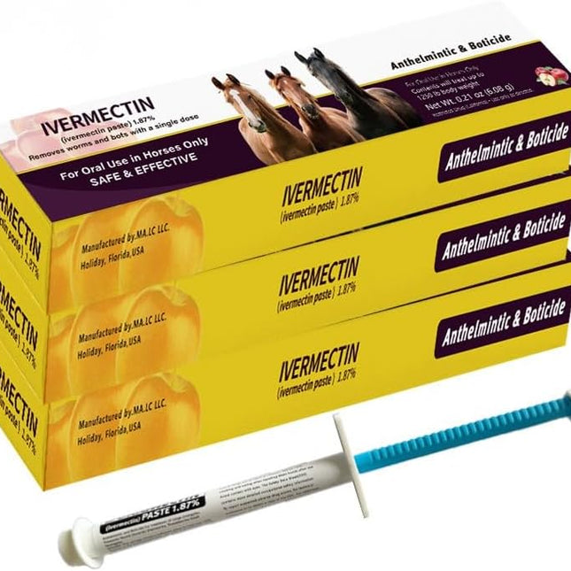 Paste for Horse Use Only, 1.87%-3 Pack (6.08g Each)