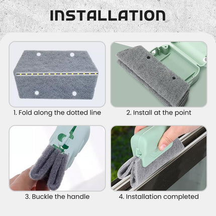 Runsgo Window Track Cleaner, Handheld Cleaning Brush Set, for Window Slides Grooves, Tile Grout Lines, Shutter Slats, Car Ac Vents & Narrow Gaps (Mixed-3pcs) (Mixed-3pcs)