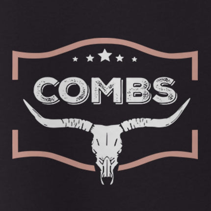 Combs Retro Music Tshirt - Country Concert Outfit, Western Party Longhorn Rodeo T Shirt, Unisex Adult Size S – 2XL
