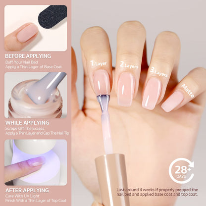 Sheer Light Pink UV Gel Nail Polish, 16ml - photo 5