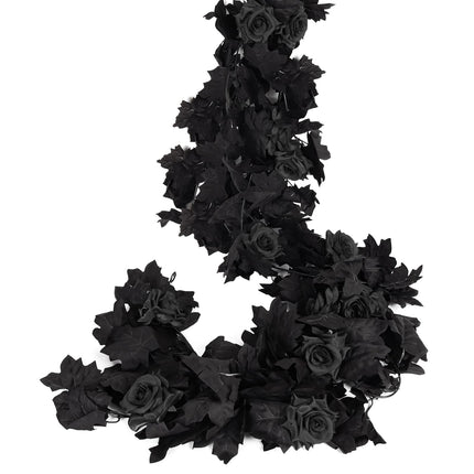 Artificial Black Garland Hanging Vine Artificial Red Floral Garland