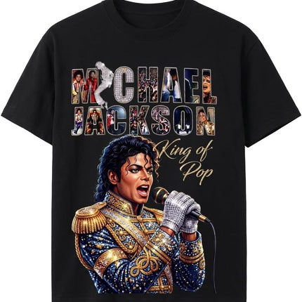 Music Legend Graphic T-Shirt | Vintage Pop Icon Tribute Tee | Greatest Entertainer Fan Gift | Retro Concert Style Fan Apparel