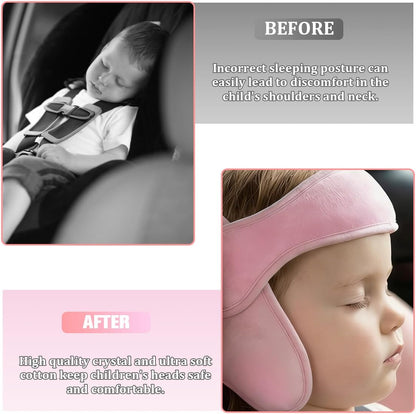 Adjustable Soft Car Seat Head Support Band - photo 4