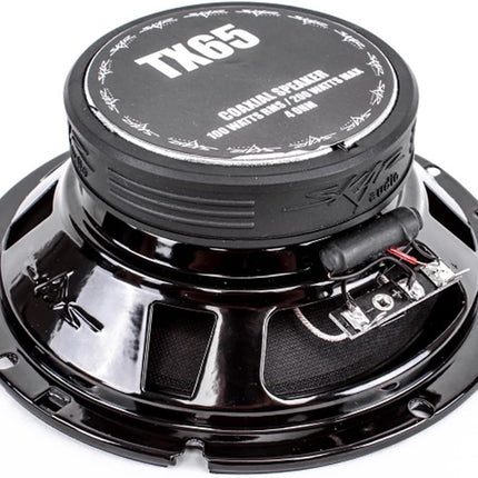 6.5" 200W 2-Way Elite Coaxial Car Speakers, Pair