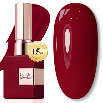 15ML Gel Nail Polish Pure Sheer Same Color Same Bottle Soak Off Gel Polish Art Manicure Salon DIY at Home for Women (Burgundy-A1129)