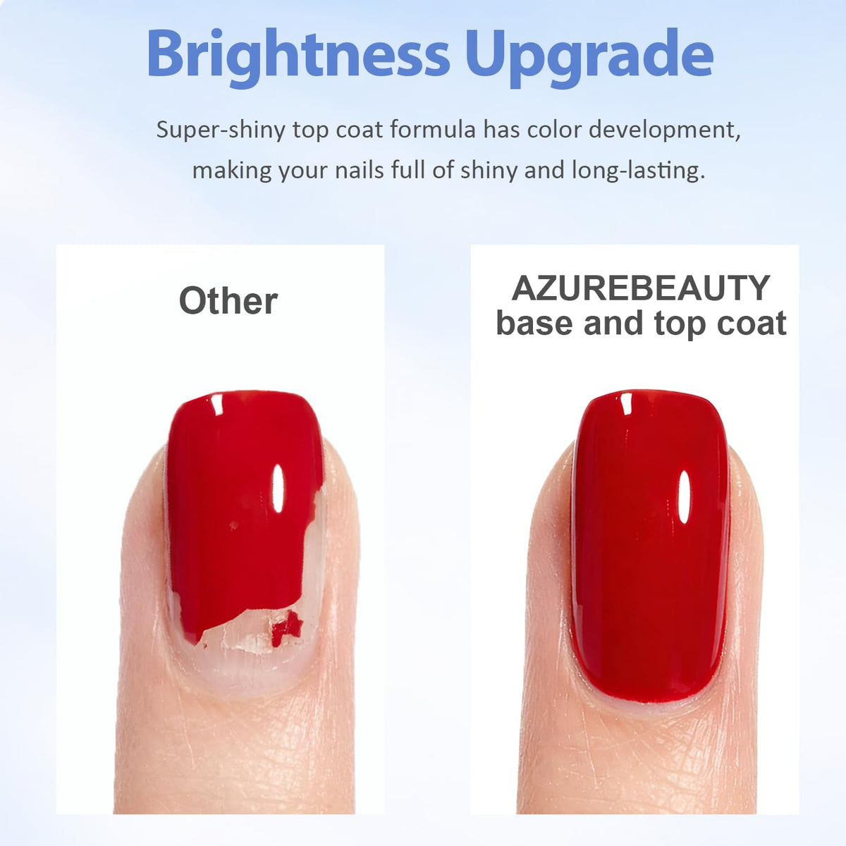 18ml Gel Base and No Wipe High Gloss Top Coat Set - photo 4