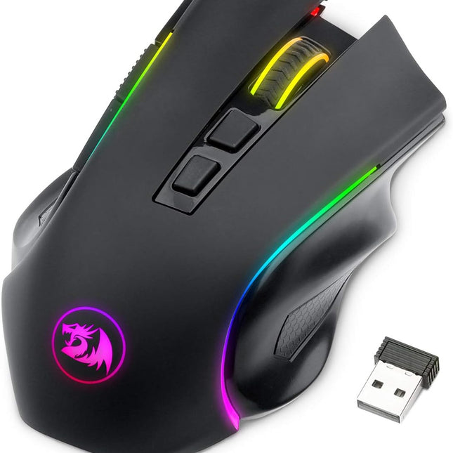 RGB Gaming Mouse, RGB Spectrum Backlit Ergonomic Mouse with 7 Programmable Backlight Modes up to 8000 DPI for Windows