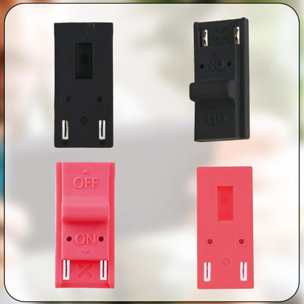 2pcs RCM Jig Tool for Switch Console, Durable Plastic RCM Loader Clips Short Circuit Tool for Modding & Recovery Mode (Red, Black)