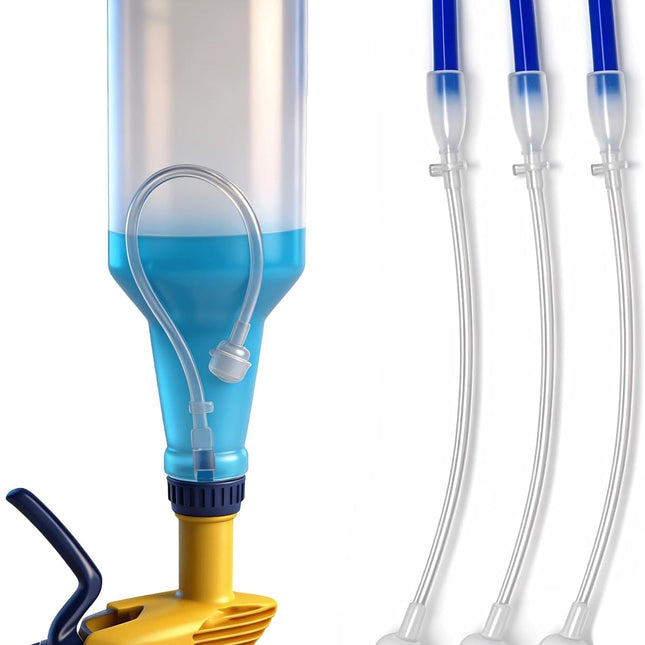 3-Pack Universal Fit 360° Spray Bottle Adapter with Weighted Tube
