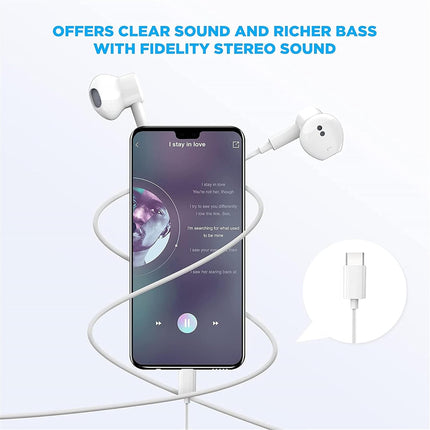 USB C Headphones for iPhone 17/16/15 Pro Max Plus Type C Earbuds with Microphone & Remote Noise Cancelling Earphones for iPhone 17/16/15 Pro, iPad,Galaxy S25/S24/S23/S22/S21/S20/Ultra Note 10/20
