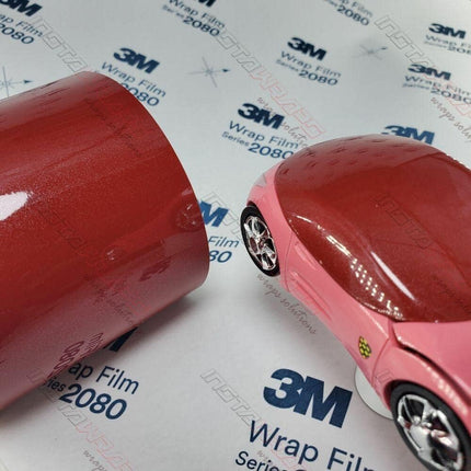 3M Car Wrap Roll 2080 Gloss Red Metallic | G203 | (Sample 3in x 5in) | Automotive Vinyl Wrap for Cars - Car Interior Wrap & Exterior