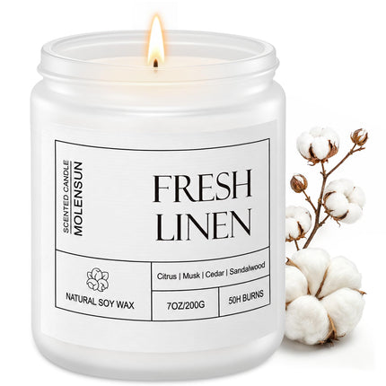 Sage Citrus Scented Candle, Soy Wax 7 oz