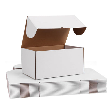 12x9x6 inches White Shipping Boxes pack of 15, Corrugated Cardboard Boxes 12 x 9 x 6 for Packaging Small Business
