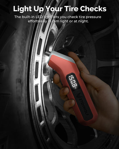 Digital Tire Pressure Gauge, 3-200 PSI, Industrial Accuracy, Vivid Orange - photo 4